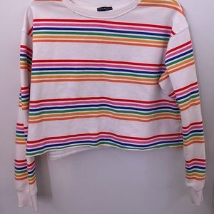 Rainbow crop tee